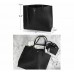Minimalist Clean Cut Pebbled Faux Leather Tote Womens Shoulder Handbag Minimalist Clean Cut Pebbled Faux Leather Tote Womens Shoulder Handbag